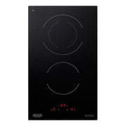 De'Longhi PVC31N Piano cottura a piastre radianti 30 cm 2 zone Touch Control Timer Pausa colore Nero