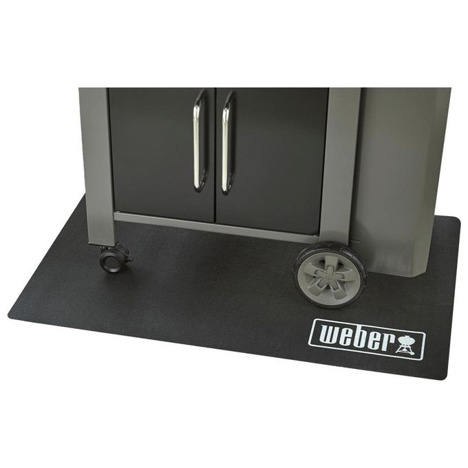 Weber 18280 Tappetino Protettivo Barbecue 180x100 cm Polipropilene Resistente al Calore Antibatterico colore Nero