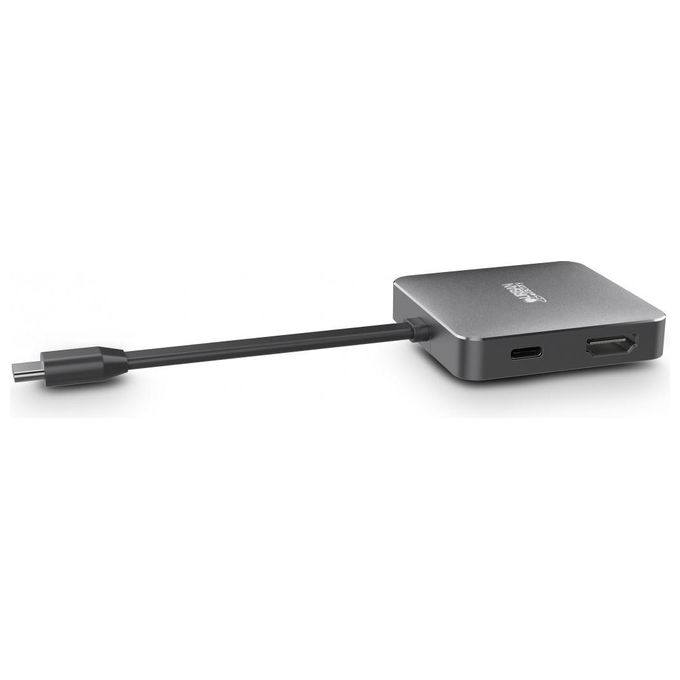 Urban Factory TCM05UF HUBEE LIGHT Mini Hub USB-C con HDMI 4K USB 3.2 Gen 1 e Lettore SD MicroSD 100W colore Grigio