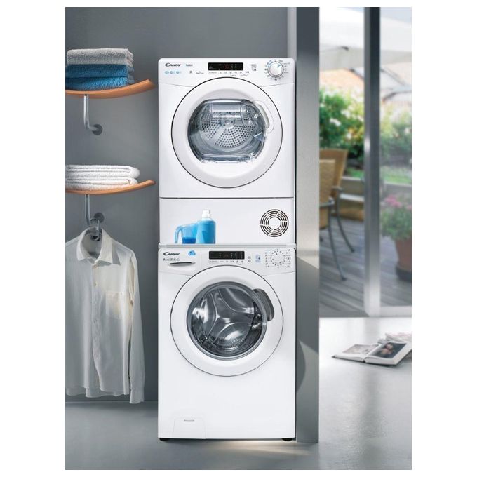 Candy CRE H10A2DE-S Smart Asciugatrice Pompa di Calore 10 Kg Classe E NFC 16 Programmi Vapore (85x60x61 cm) colore Bianco