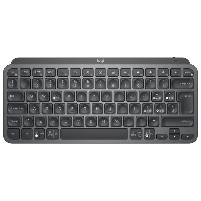 Logitech 920-010602 MX Keys Mini for Business Tastiera Wireless Compatta QWERTY Italiano Retroilluminata Bluetooth Logi Bolt colore Grafite