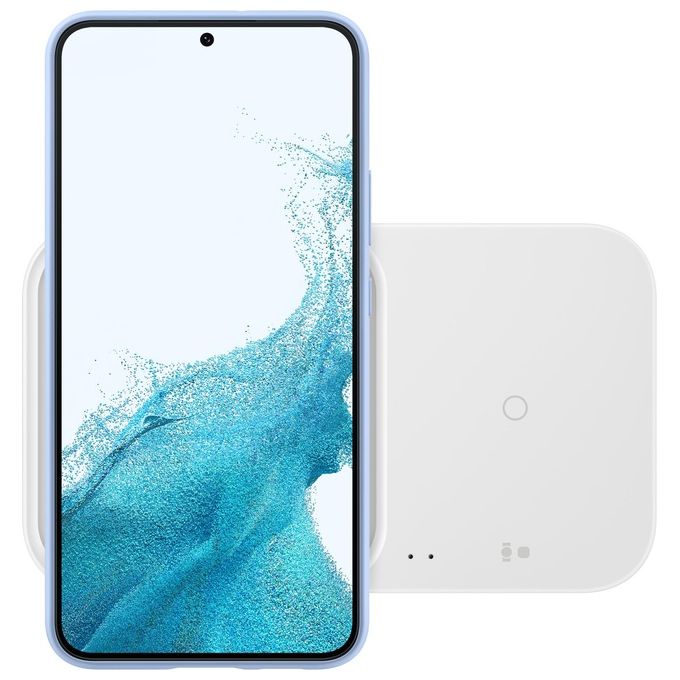Samsung EP-P5400BWEGEU Wireless Charger Duo Caricabatterie Fast Charging 2.0 15W 2 Dispositivi Qi USB-C colore Bianco