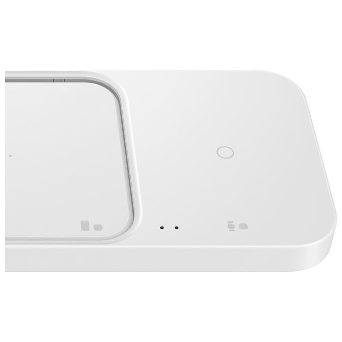Samsung EP-P5400BWEGEU Wireless Charger Duo Caricabatterie Fast Charging 2.0 15W 2 Dispositivi Qi USB-C colore Bianco