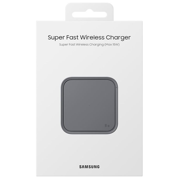 Samsung EP-P2400BBEGEU Super Fast Wireless Charger 15W Grigio