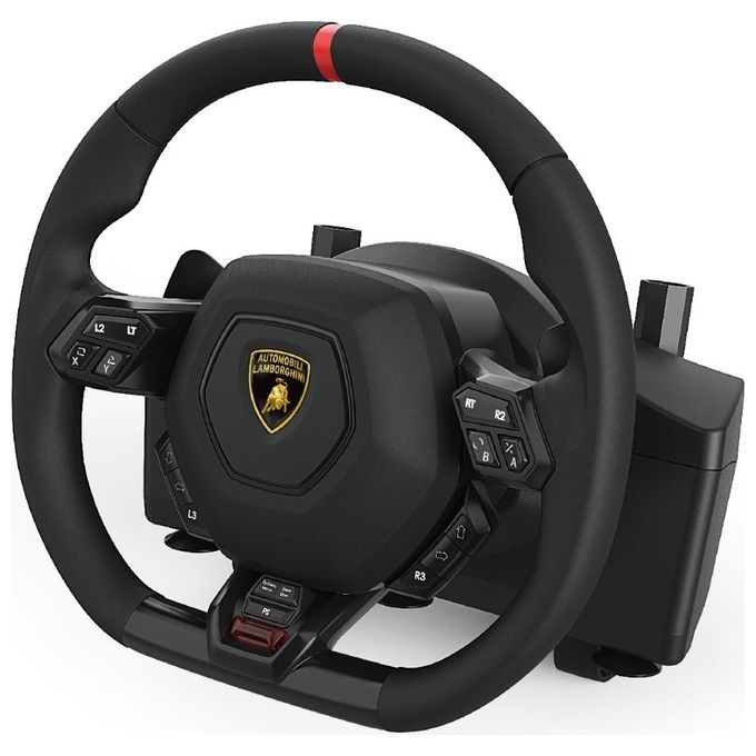 Lamborghini ALSW01 Volante e Pedaliera Licenza Ufficiale PC PS4 PS5 Retrocompatibile Cablato 270° colore Nero