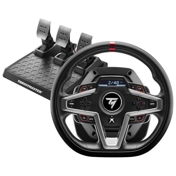 Thrustmaster T248 Volante e Pedaliera Force Feedback Ibrido Display Xbox Series X S Xbox One PC colore Nero