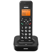 Brondi 10278070 Bravo Star Telefono Cordless DECT Vivavoce Display LCD Rubrica 50 Voci Identificatore di Chiamata colore Nero