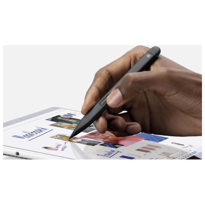 Microsoft 8WX-00006 Surface Slim Pen 2 Penna Attiva Bluetooth 5.0 15 ore 2 Pulsanti Haptic Feedback colore Nero