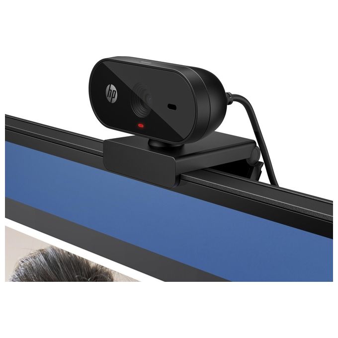 HP 53X27AA 325 Webcam Full HD 1080p USB-A Microfono Integrato Copriobiettivo Privacy colore Nero