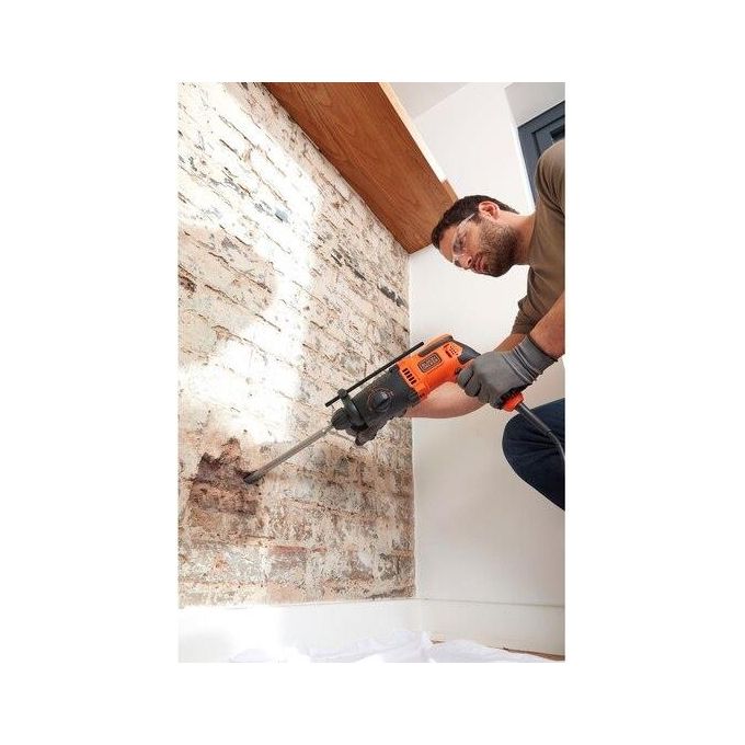 Black+decker BEHS01-QS Martello Tassellatore Scalpellatore SDS+ 650W 1.4J 3 modalita' 16mm muratura