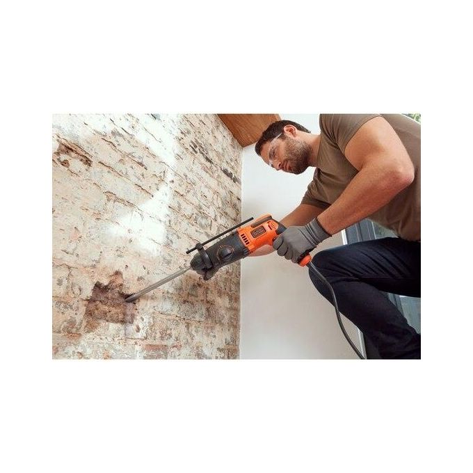 Black+decker BEHS01-QS Martello Tassellatore Scalpellatore SDS+ 650W 1.4J 3 modalita' 16mm muratura