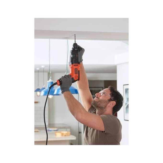 Black+decker BEHS01-QS Martello Tassellatore Scalpellatore SDS+ 650W 1.4J 3 modalita' 16mm muratura