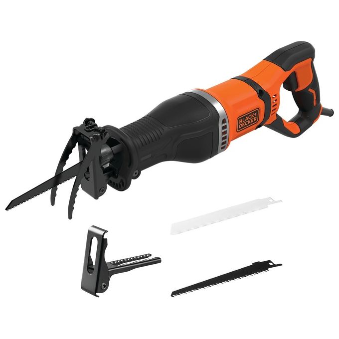 Black+decker BES301-QS Sega a Gattuccio a Filo 750W Velocita' Variabile 2800 corse-min Scarpa Pivotante