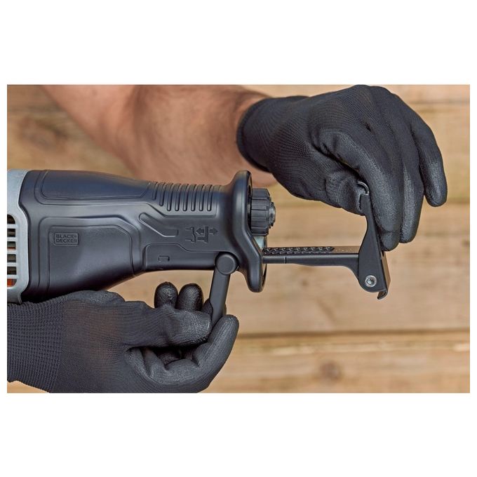 Black+decker BES301-QS Sega a Gattuccio a Filo 750W Velocita' Variabile 2800 corse-min Scarpa Pivotante