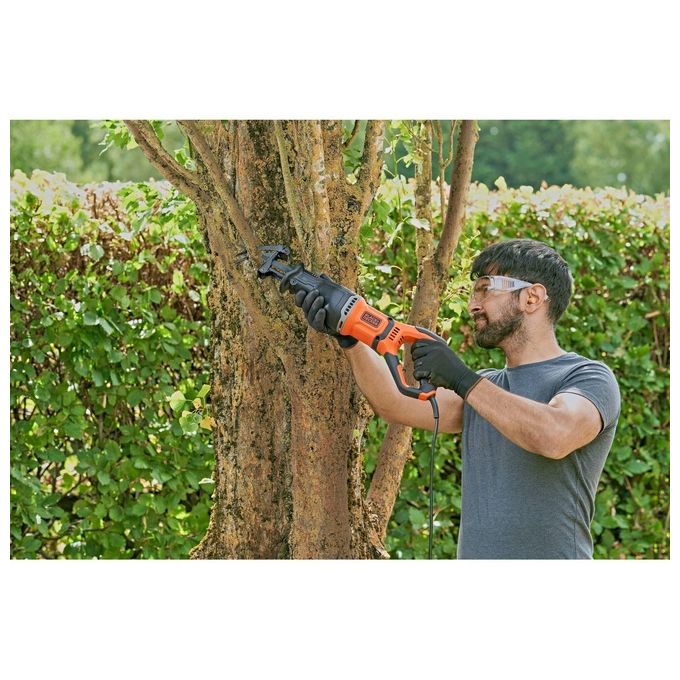 Black+decker BES301-QS Sega a Gattuccio a Filo 750W Velocita' Variabile 2800 corse-min Scarpa Pivotante