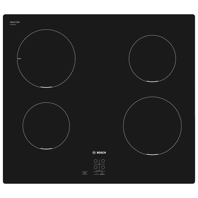 Bosch PUG611AA5E Serie 2 Piano cottura a induzione 60 cm 4 zone PowerBoost Touch colore Nero