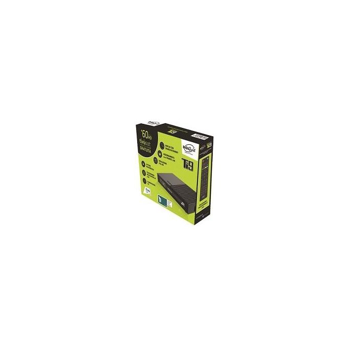Digiquest RICD1228 TI9 Decoder Satellitare Tivu'sat DVB-S2 HEVC Full HD Smartcard Inclusa Telecomando 2in1 12V colore Nero