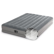 Intex 64114 Dura-Beam Materasso Gonfiabile Matrimoniale Fiber-Tech Pompa USB 272 Kg 203x152x30 cm colore Grigio