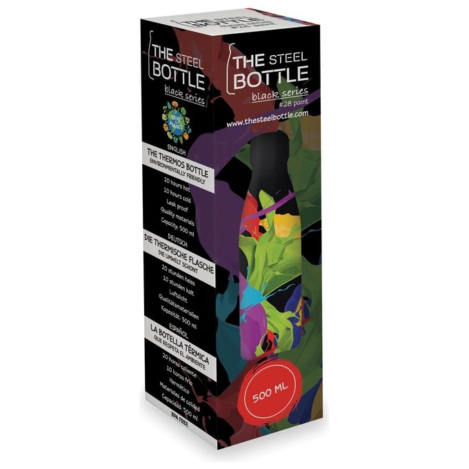 Steel Bottles Bottiglia Termica in Acciaio Inox Capacita' 500ml Paint