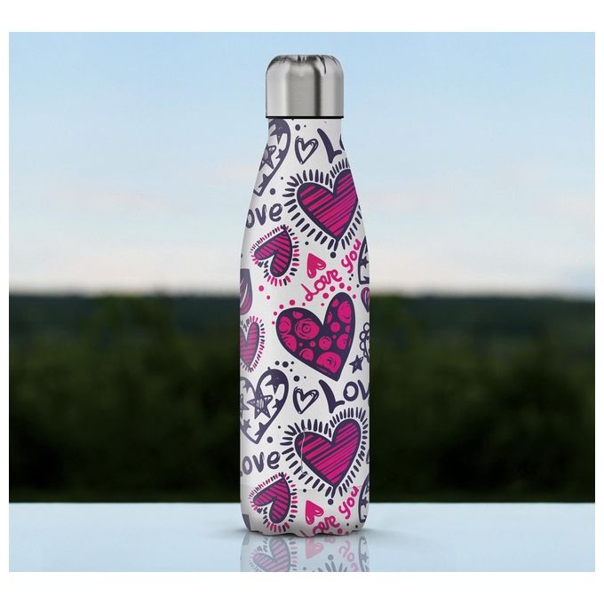The Steel Bottle Pop 19 Love 500ml Bottiglia Termica Acciaio Inox