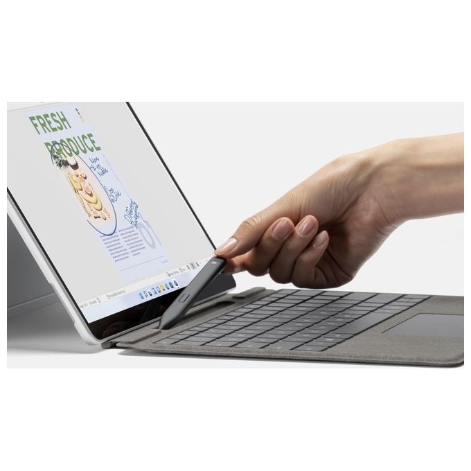 Microsoft 8WX-00006 Surface Slim Pen 2 Penna Attiva Bluetooth 5.0 15 ore 2 Pulsanti Haptic Feedback colore Nero