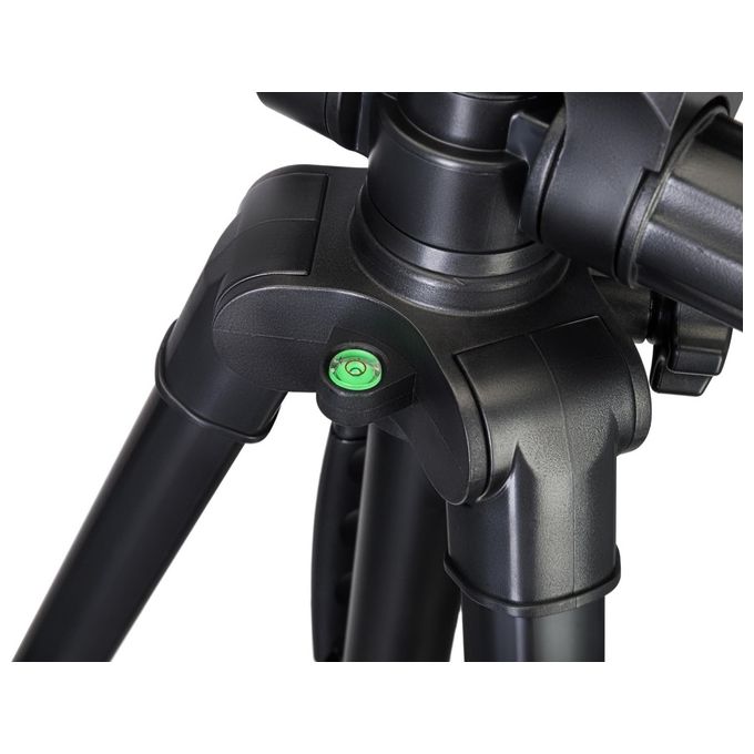 Levenhuk 75282 Level PLUS VT10 Stativo 2 in 1 con Testa Panoramica e Livella a Bolla Altezza 460-1760 mm colore Nero