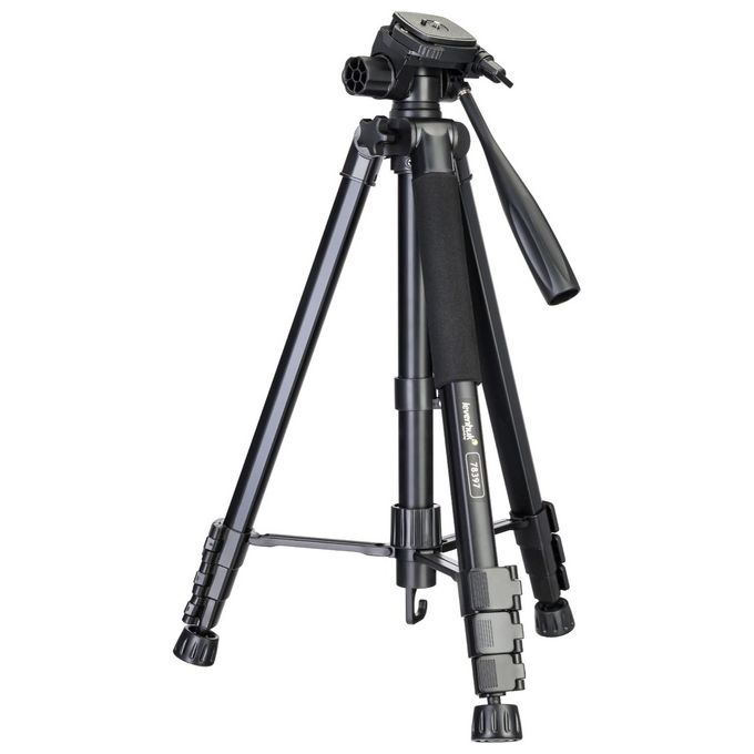 Levenhuk 75282 Level PLUS VT10 Stativo 2 in 1 con Testa Panoramica e Livella a Bolla Altezza 460-1760 mm colore Nero