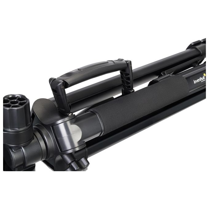 Levenhuk 75282 Level PLUS VT10 Stativo 2 in 1 con Testa Panoramica e Livella a Bolla Altezza 460-1760 mm colore Nero