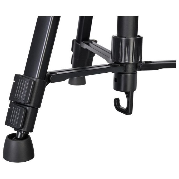 Levenhuk 78394 Level BASE TR20 Treppiede Universale 3 Sezioni Altezza 49 140 cm Carico 5 Kg colore Nero