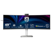 Philips 49B2U6903CH-00 Monitor PC Curvo 48.8'' Dual QHD 5120x1440 100Hz Webcam Integrata USB-C Docking Grigio