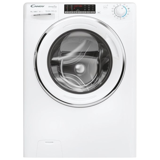 Candy CSO 6106TWMC-1-S - Lavatrice Caricamento Frontale 10 kg, 1600 rpm, Classe A, Wi-Fi + Bluetooth, 16 programmi, (85x60x53 cm), Bianco
