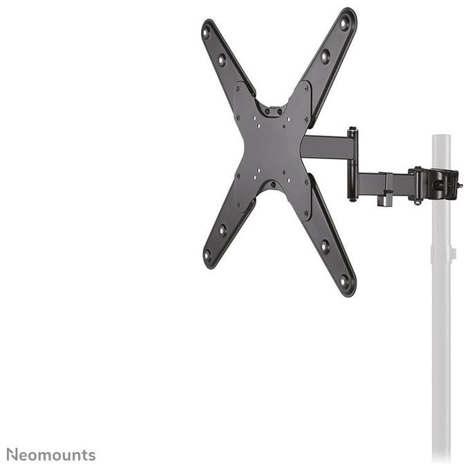 Neomounts FL40-450BL14 Supporto Palo per TV 32-55 Pollici VESA 75x75 a 400x400 Inclinabile e Girevole 180° colore Nero