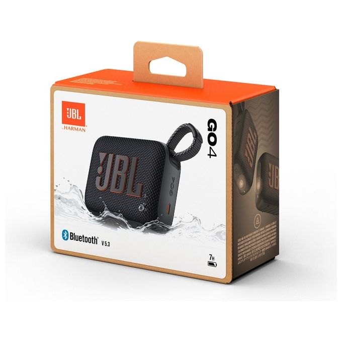 JBL JBLGO4BLK Go 4 Altoparlante Bluetooth Portatile 4,2 W IP67 Waterproof Antipolvere Autonomia 7 h colore Nero