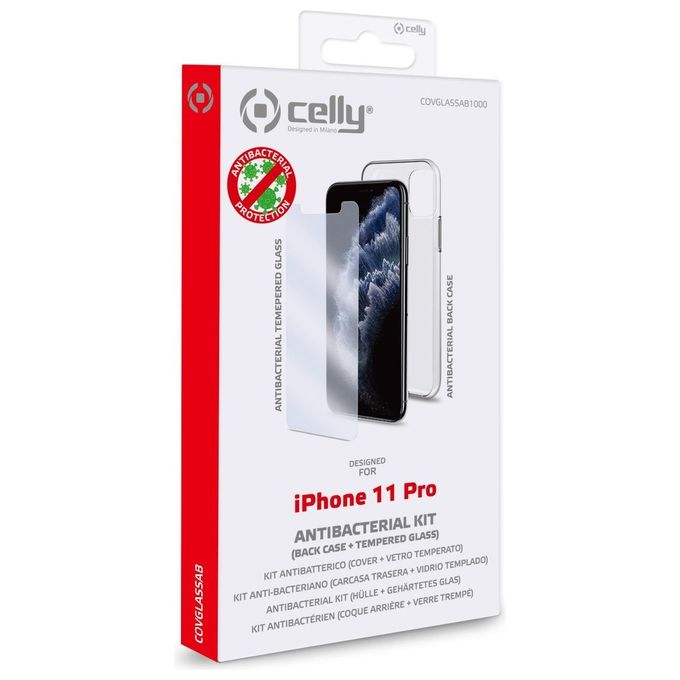 Celly KIT_ Antibacterial per iPhone 11 Pro