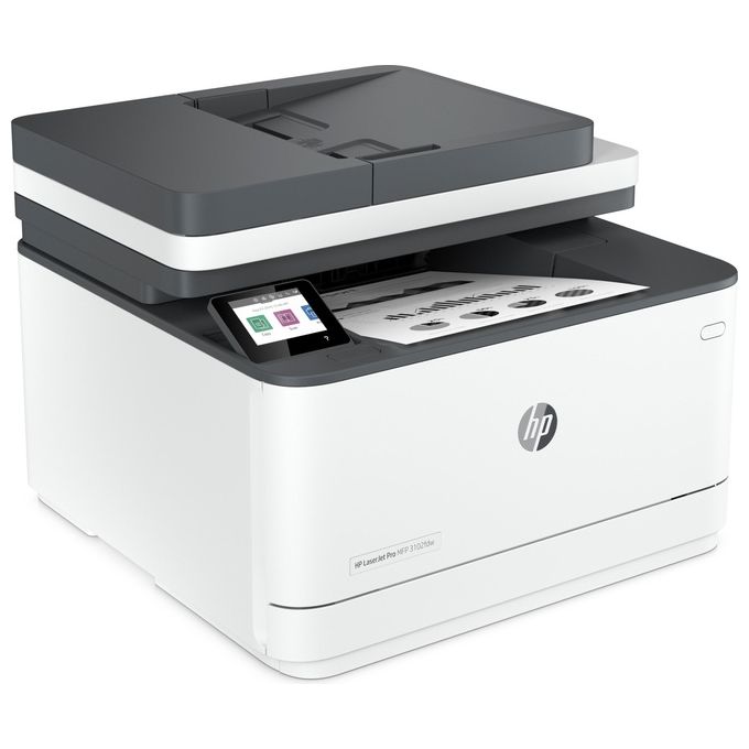HP 3G630F#B19 LaserJet Pro Stampante Multifunzione Laser Mono A4 33 ppm Wi-Fi LAN Bluetooth ADF Duplex colore Bianco
