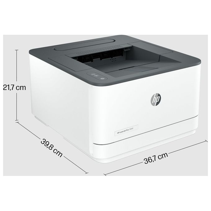 HP 3G652F LaserJet Pro 3002dw Stampante Laser Monocromatica A4 Fronte Retro 33 ppm 1200x1200 DPI Wi-Fi Ethernet USB 250 Fogli colore Bianco