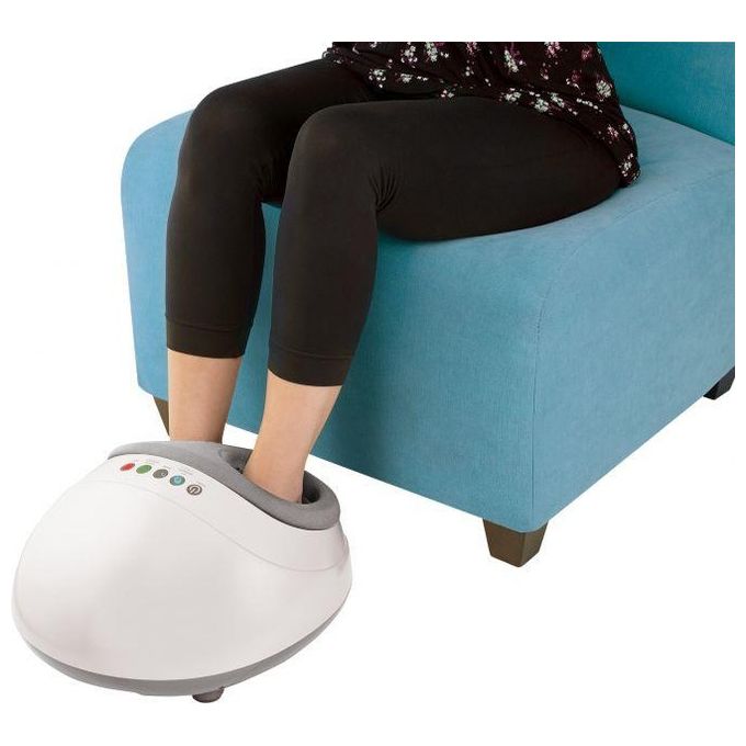 HoMedics FMS-350H-EU Air Pro Shiatsu Massaggiatore Plantare Compressione Aria Calore 3 Programmi colore Grigio
