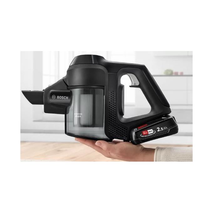 Bosch BBS611BSC Serie 6 Aspirapolvere a bastone 2 in 1 senza sacchetto 18V 30 min autonomia colore Nero