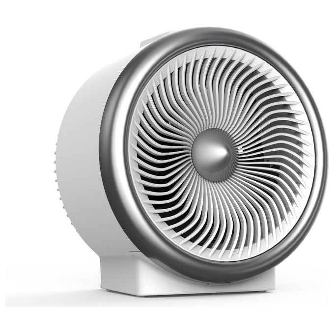 Midea - NF20‑18URE - Termoventilatore 2‑in‑1, potenza 2 000 W, 2 livelli di calore + ventilazione estiva, termostato regolabile (18-30 °C), protezione anti-surriscaldamento e ribaltamento, Bianco