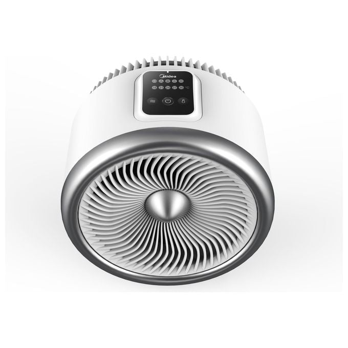 Midea - NF20‑18URE - Termoventilatore 2‑in‑1, potenza 2 000 W, 2 livelli di calore + ventilazione estiva, termostato regolabile (18-30 °C), protezione anti-surriscaldamento e ribaltamento, Bianco
