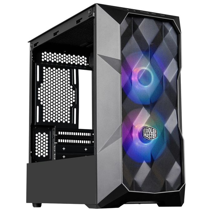 Cooler Master TD300-KGNN-S00 MasterBox TD300 Mesh PC Case Mini Tower micro ATX Mini-ITX ARGB 2x120mm Vetro Temperato colore Nero