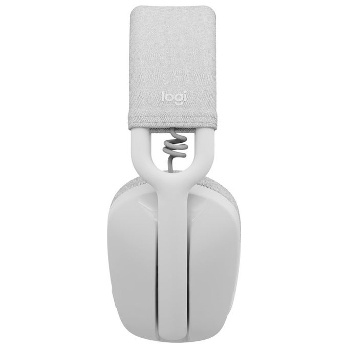 Logitech 981-001219 Zone Vibe 100 Auricolare Wireless Bluetooth 5.2 Microfono Boom con Cancellazione del Rumore Cuffie Circumaurali 40 mm Autonomia 20 Ore colore Bianco