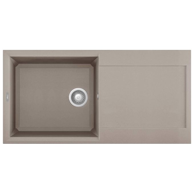 Elleci LGY48043 Easy 480 Lavello Granitek Gocciolatoio reversibile 1 Vasca 100 cm Tortora