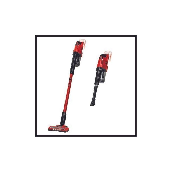 Einhell TE-SV 18 LI-SOLO Aspirapolvere a bastone 2 in 1 Senza sacchetto 0,6 L 18 V modalita' ECO BOOST colore Nero Rosso