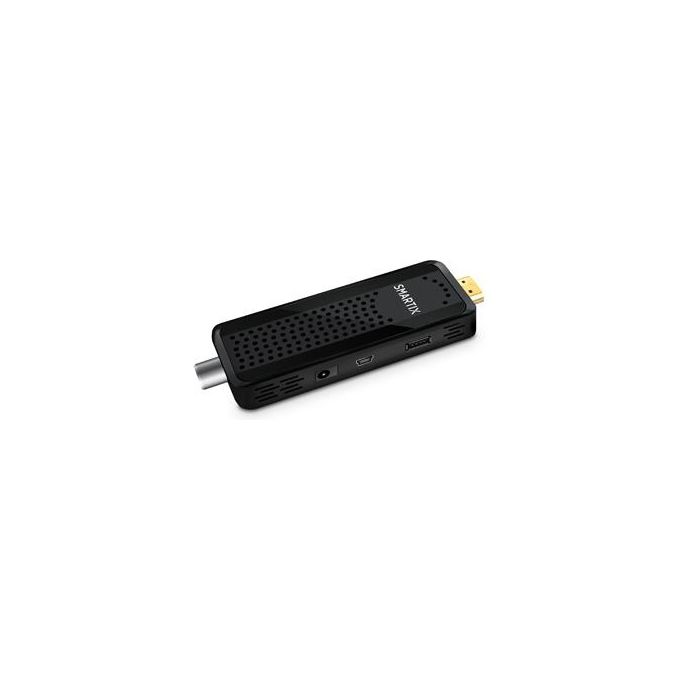 Atlantis SM20-DH12 Smartix Decoder Stick TV Digitale Terrestre DVB-T DVB-T2 HD HEVC H.265 1080p LCN EPG Media Player colore Nero