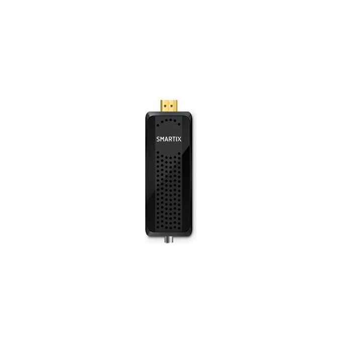 Atlantis SM20-DH12 Smartix Decoder Stick TV Digitale Terrestre DVB-T DVB-T2 HD HEVC H.265 1080p LCN EPG Media Player colore Nero