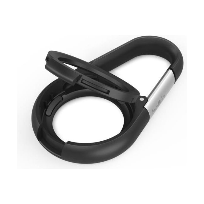 Belkin MSC008BTBK Secure Holder Custodia con Moschettone per Apple AirTag antigraffio colore Nero