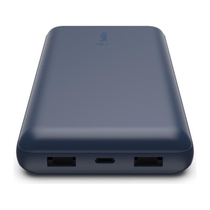 Belkin BPB012 BoostCharge Power Bank 20000 mAh 3 Porte USB-C USB-A 15W con Cavo incluso colore Blu