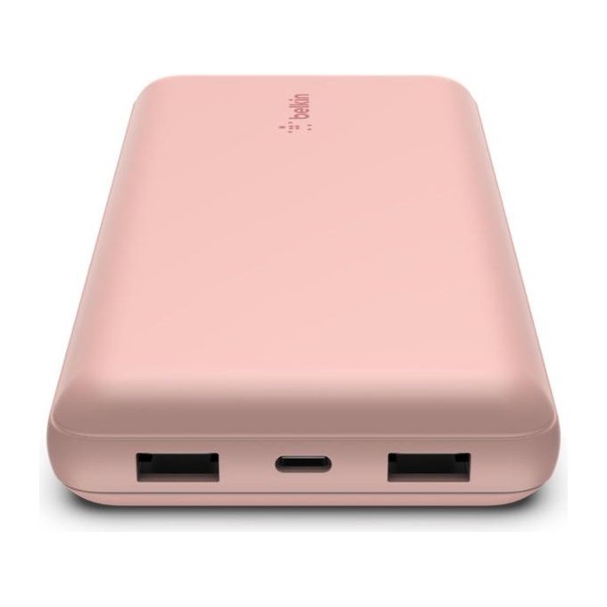 Belkin BPB012BTRG Powerbank 20000 mAh 15 W 3 Porte USB (2 USB-A 1 USB-C) Cavo Incluso colore Rose Gold