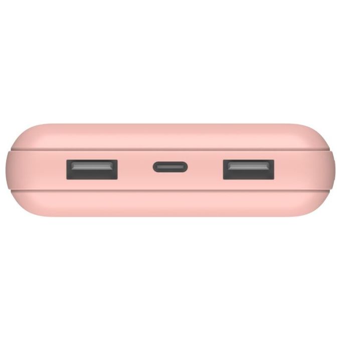 Belkin BPB012BTRG Powerbank 20000 mAh 15 W 3 Porte USB (2 USB-A 1 USB-C) Cavo Incluso colore Rose Gold